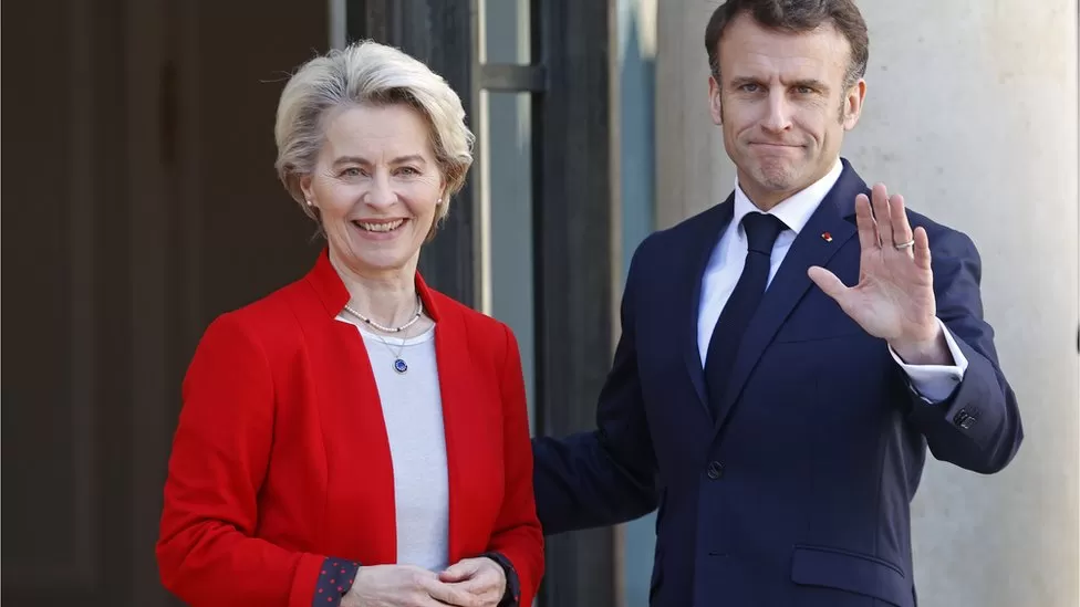 Earlier this week, Ms von der Leyen and Mr Macron convened in Paris to prepare for their trip to China