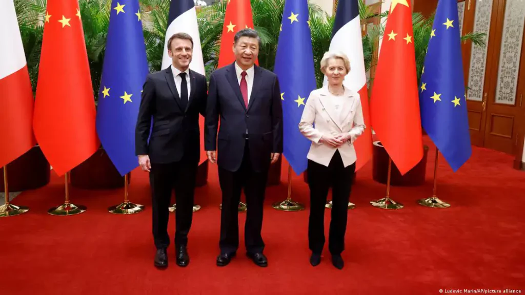 French President and EU's von der Leyen are in Beijing to urge China's President to pressure Russia for peace in Ukraine